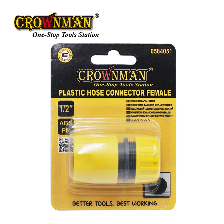 Crownman Plastic Garden 1/2" Hose Connector Quick Pipe Mender Connector