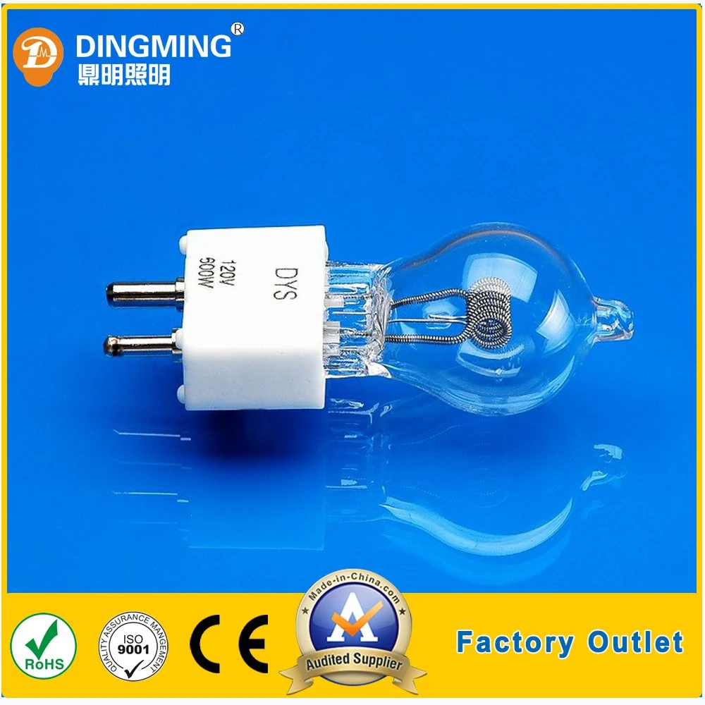 Spherical Single End White Light Spotlight Halogen Bulb