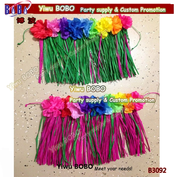 Party Supply Luau Crafts Huwaiian Party Hula Skirt Hawaiian Fancy Dress Dance Products (B3092)