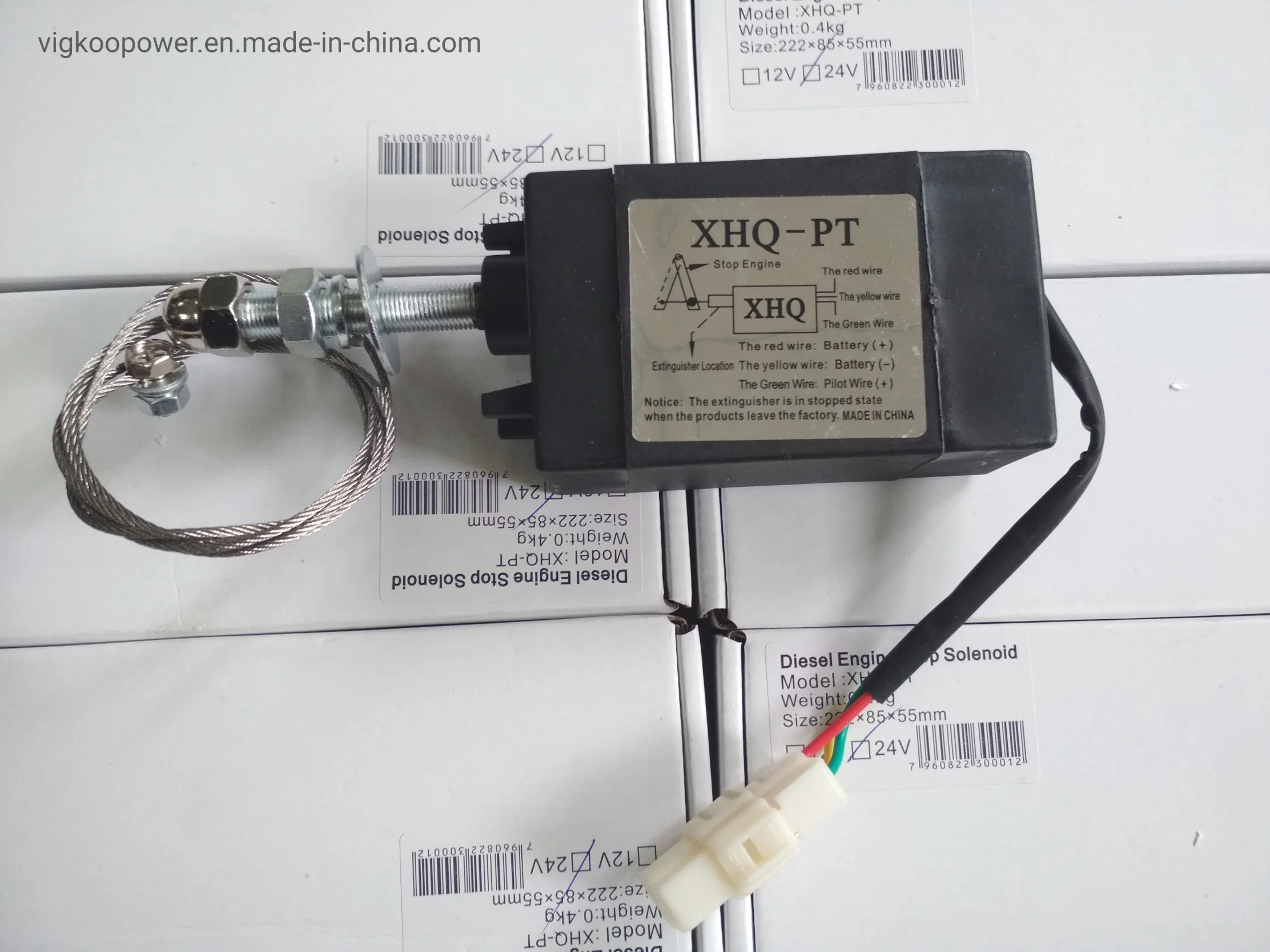 12V/24V Stop Solenoid for Diesel Cummins Perkins Yuchai Engine