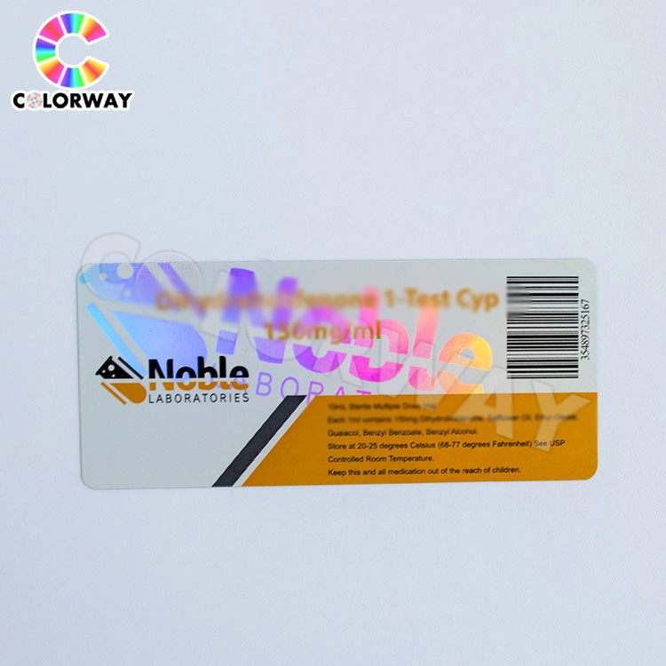 Waterproof Custom 10ml Coated Paper Vial Label