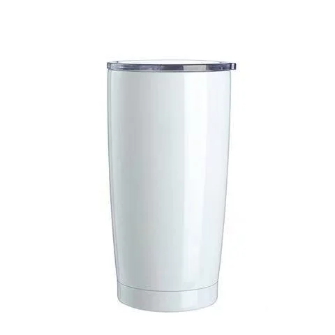 Caneca com isolamento térmico, de aço inoxidável, com proteção total e sem enrolamento Garrafa de água de pressão térmica para garrafa de água Sublimação as patilhas de vinho são brancas