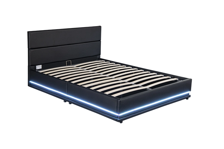 Willsoon Furniture 1705-1-2-3G Modern King Size Upholstered E-Commerce Hot Sale LED Bed