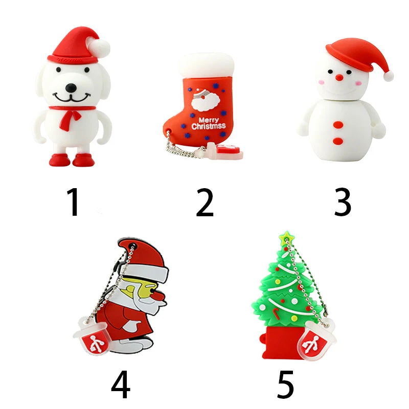 Weihnachten Weihnachtsmann PVC USB Pendrive Großhandel/Lieferant Promotion Special USB Flash-Laufwerke Custom Factory Portable Cartoon USB Disk