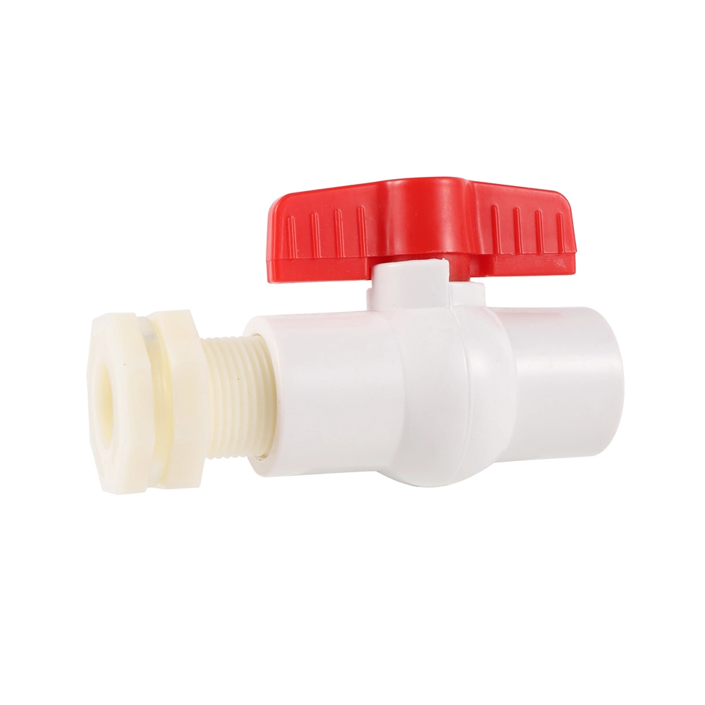 1/2 3/4 Inch Female Thread PVC Ball Valve Garden Irrigation Water Supply Controller Water Tank Aquarium Drainage System Fittings