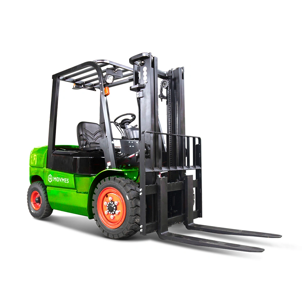 China Movmes Brand Rough Terrain Electric Forklift 3.5 Ton with 80V Lithium Battery