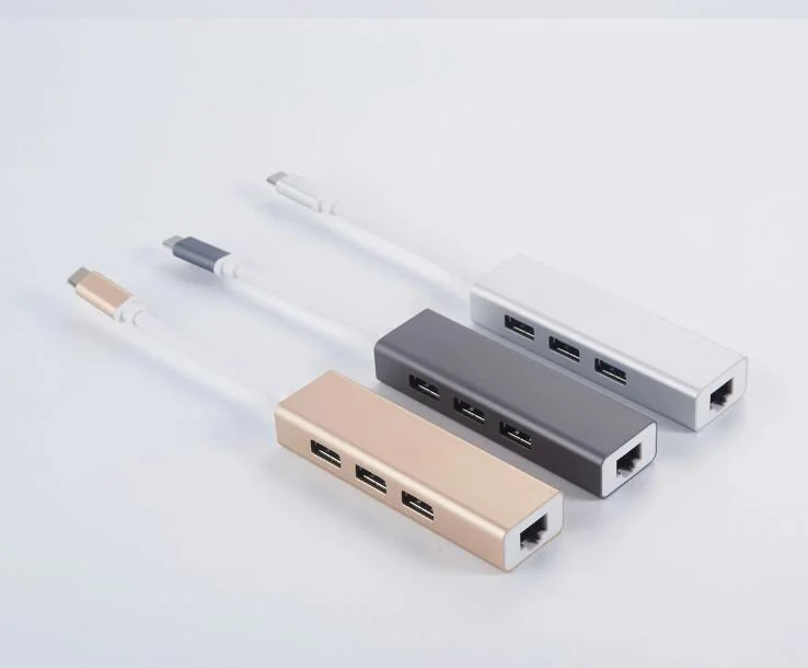 4-in-1 USB-C Thunderbolt to Gigabit Ethernet Adapter