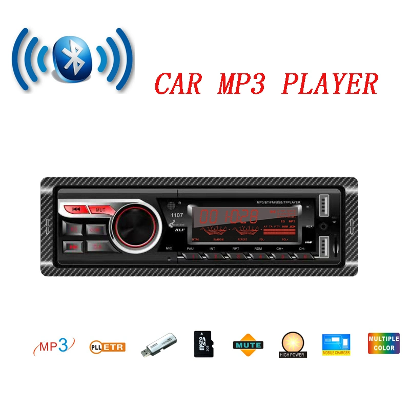 Audio estéreo para coche Bluetooth radio FM, reproductor de MP3 Puerto USB SD Aux.