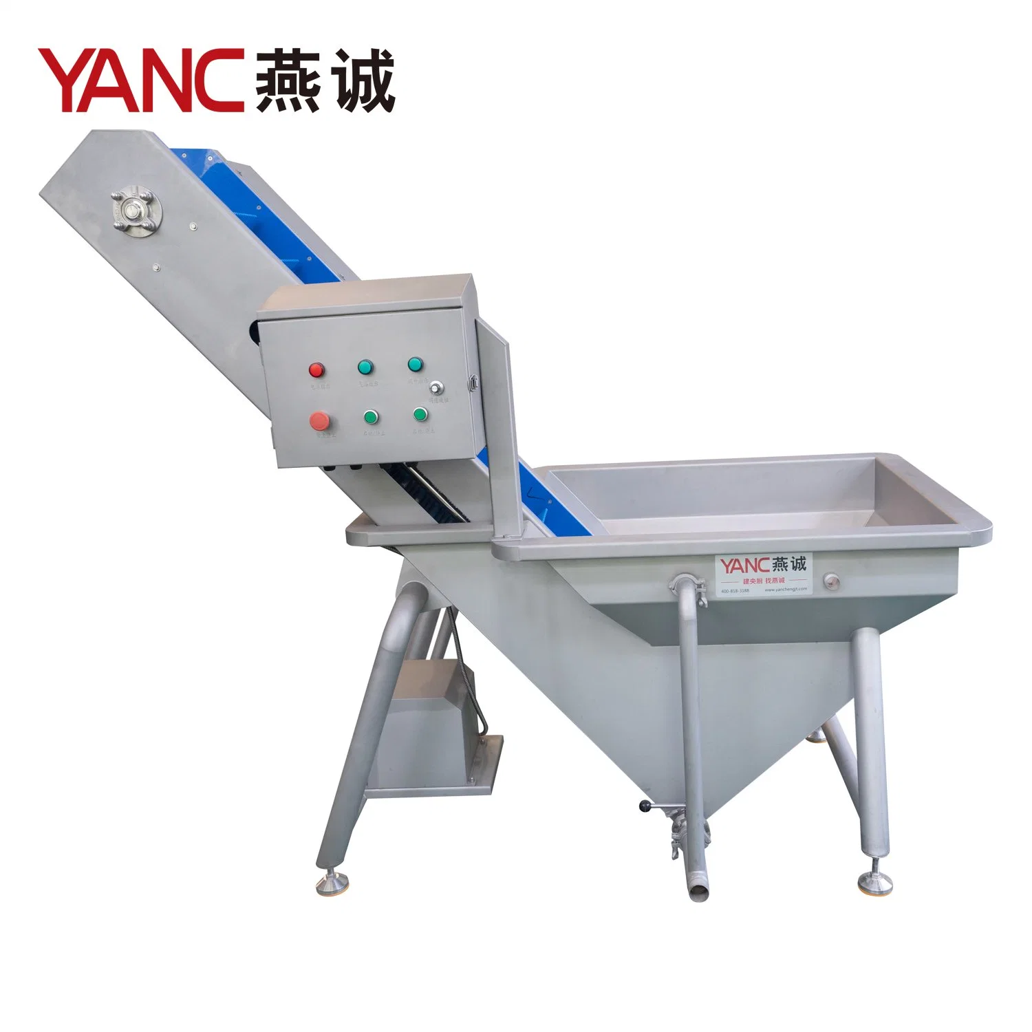 Yc-Cx2000 Root Vegetable Pre-Washing Inclining Belt Conveyor Conveyor Roller