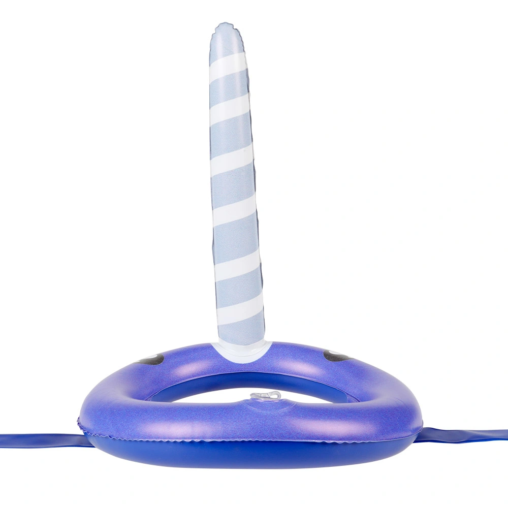 Narwhal Style Ring Toss Game Hat Toy PVC Inflatable Toy