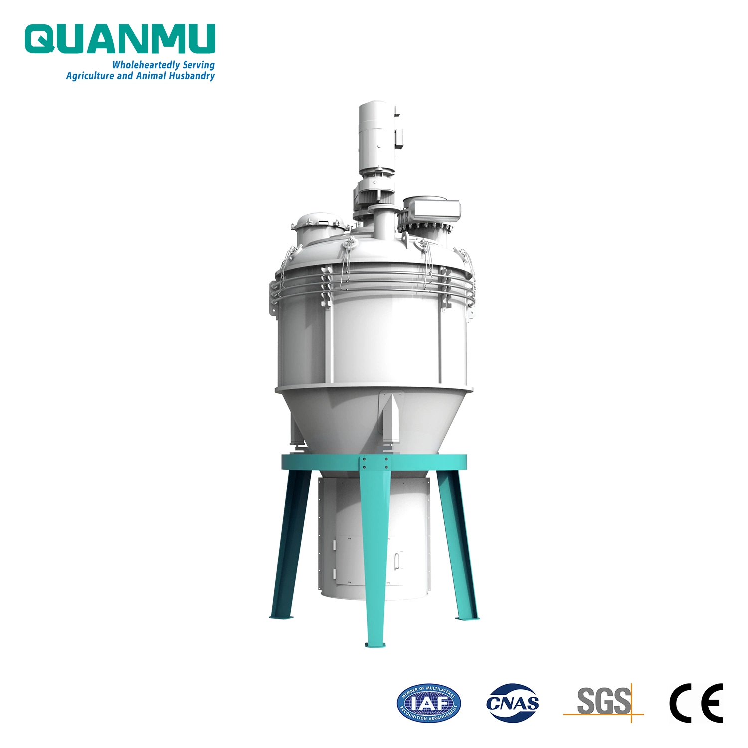 Floating, Sinking Fish and Aquatic Animal Feed Pellet Batch Vertical Screw Type Vitamins, Antioxidants, Amino Acids etc. Liquid Vacuum Sprayer