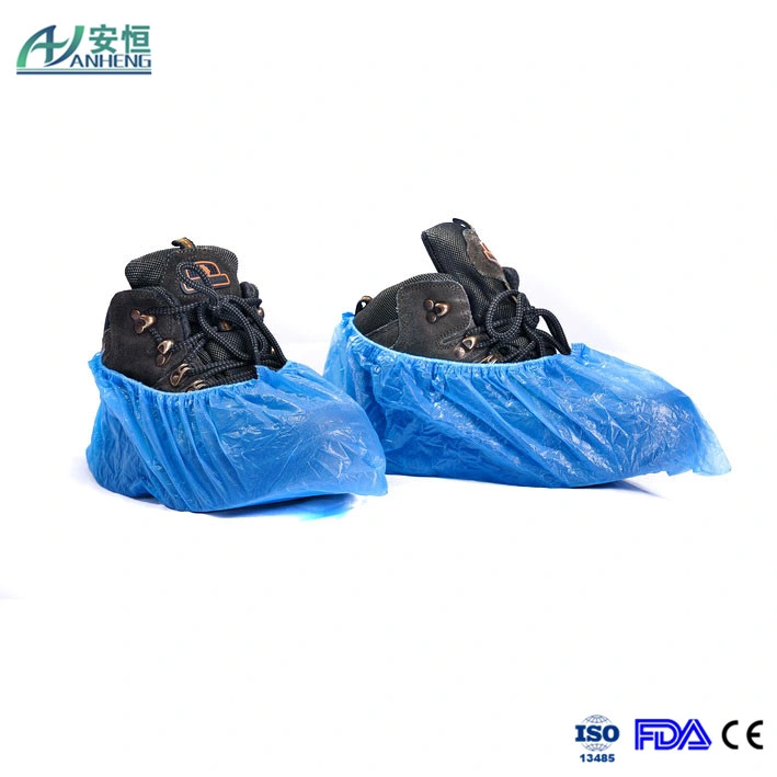 يغطي الأحذية الطبية القابلة للاستخدام في عام 2016 مع غطاء مغلف بطبقة رقيقة من الطلاء (CPE)