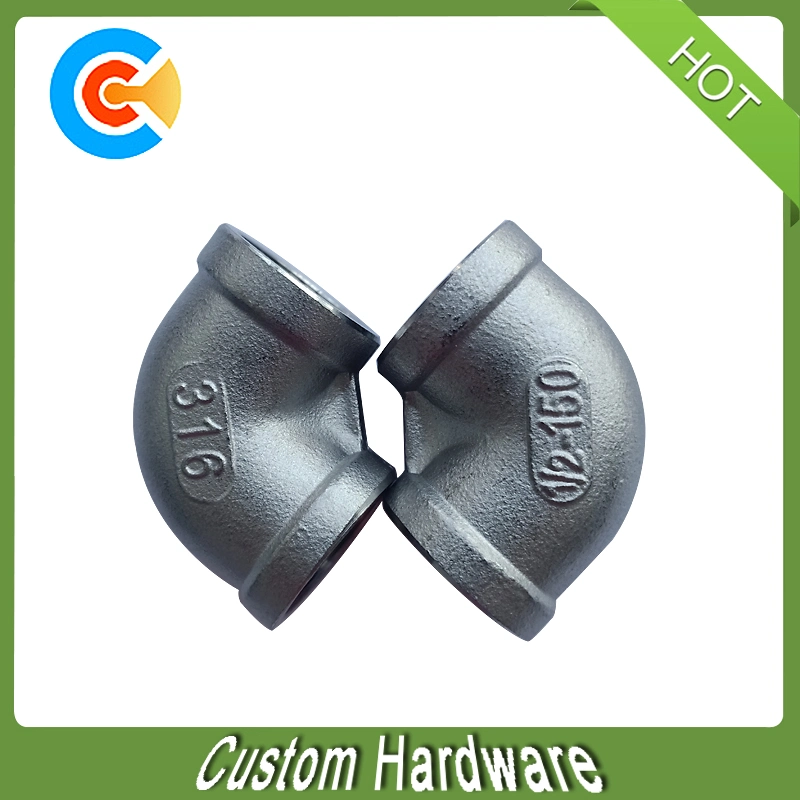 Stainless Steel 90 Degree Screwed Pipe Fitting Elbow