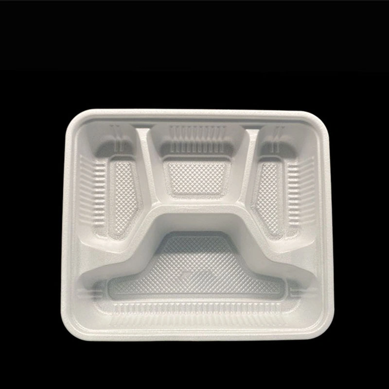 Cake Take Away Biodegradable Lunch Packaging Disposable Hamburger Box with Custom Logo for Food Corn Starch Container