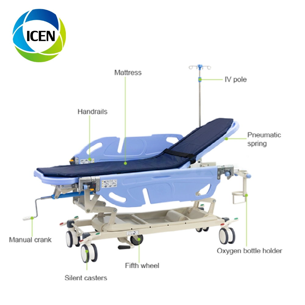 in-R800b Medical Delivery Stretcher Cart Operating Room Patient Transfer Trolley