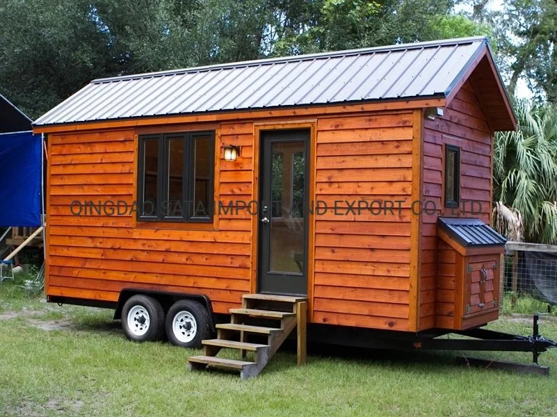 Mobile Prefabricated Tiny House with Trailer Made in China