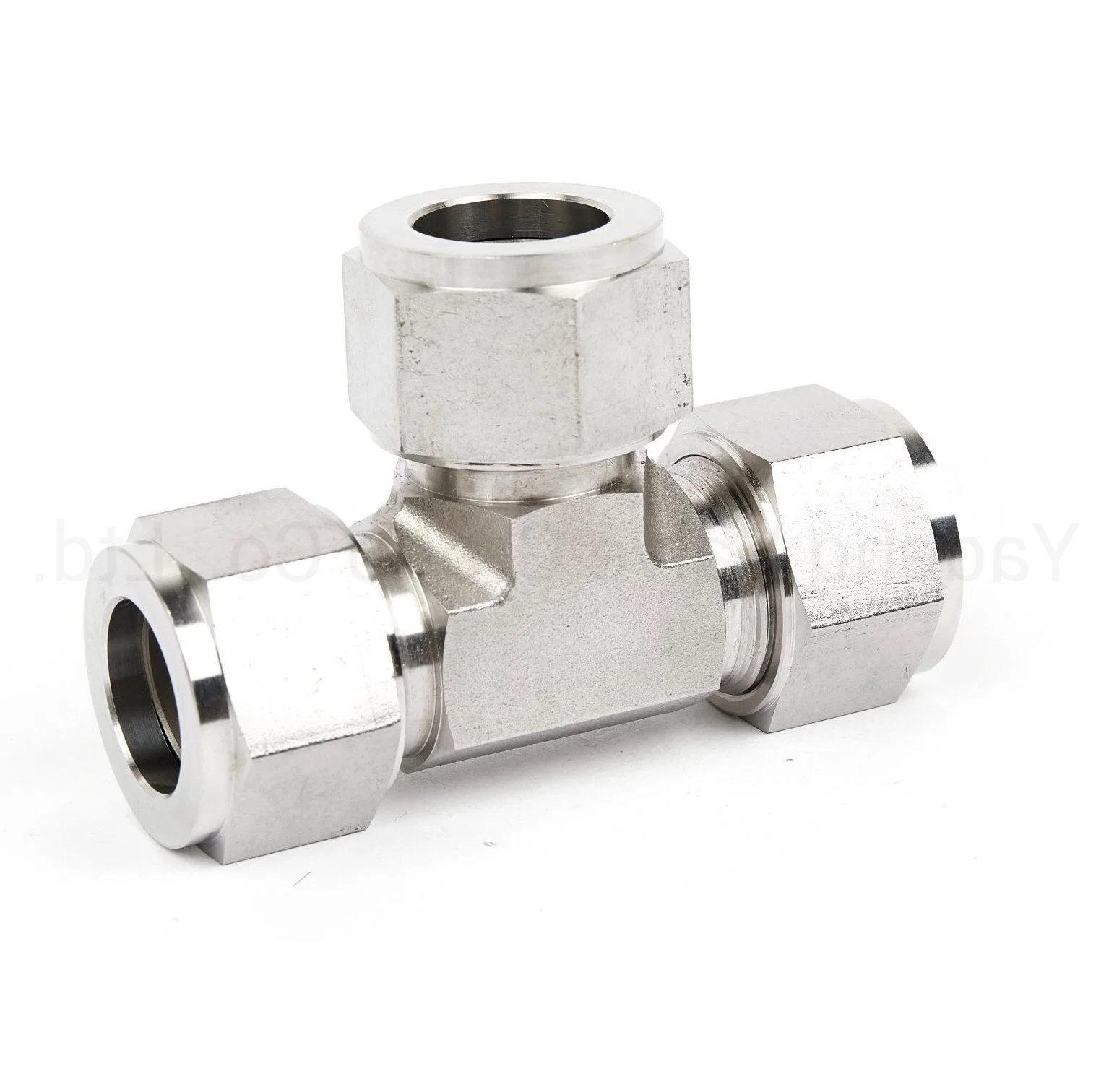 Equal Union Tee Double Ferrule Compression Tube Fitting Thread Union Tee