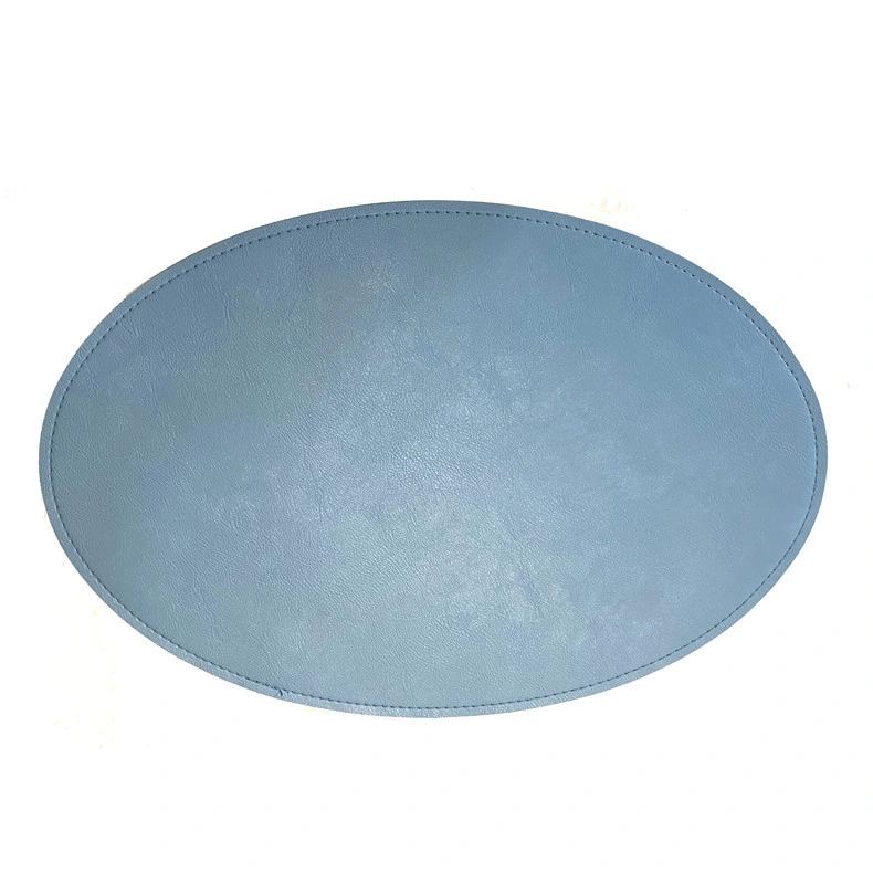 Logo personnalisé Eco friendly vinyle Plasets de table ronde en cuir Tapis