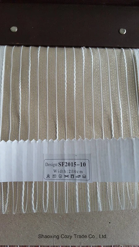 New Fashion Project Stripe Organza Sheer Curtain Fabric 2015111