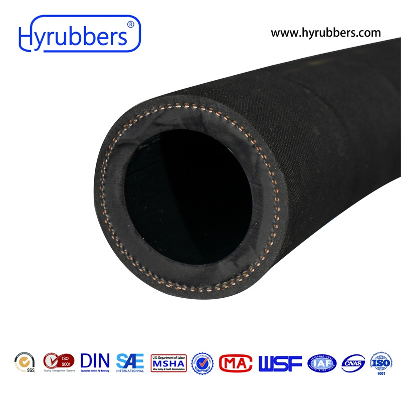 Flexible Fiber Braided Rubber Air Water Hose Wp 20bar