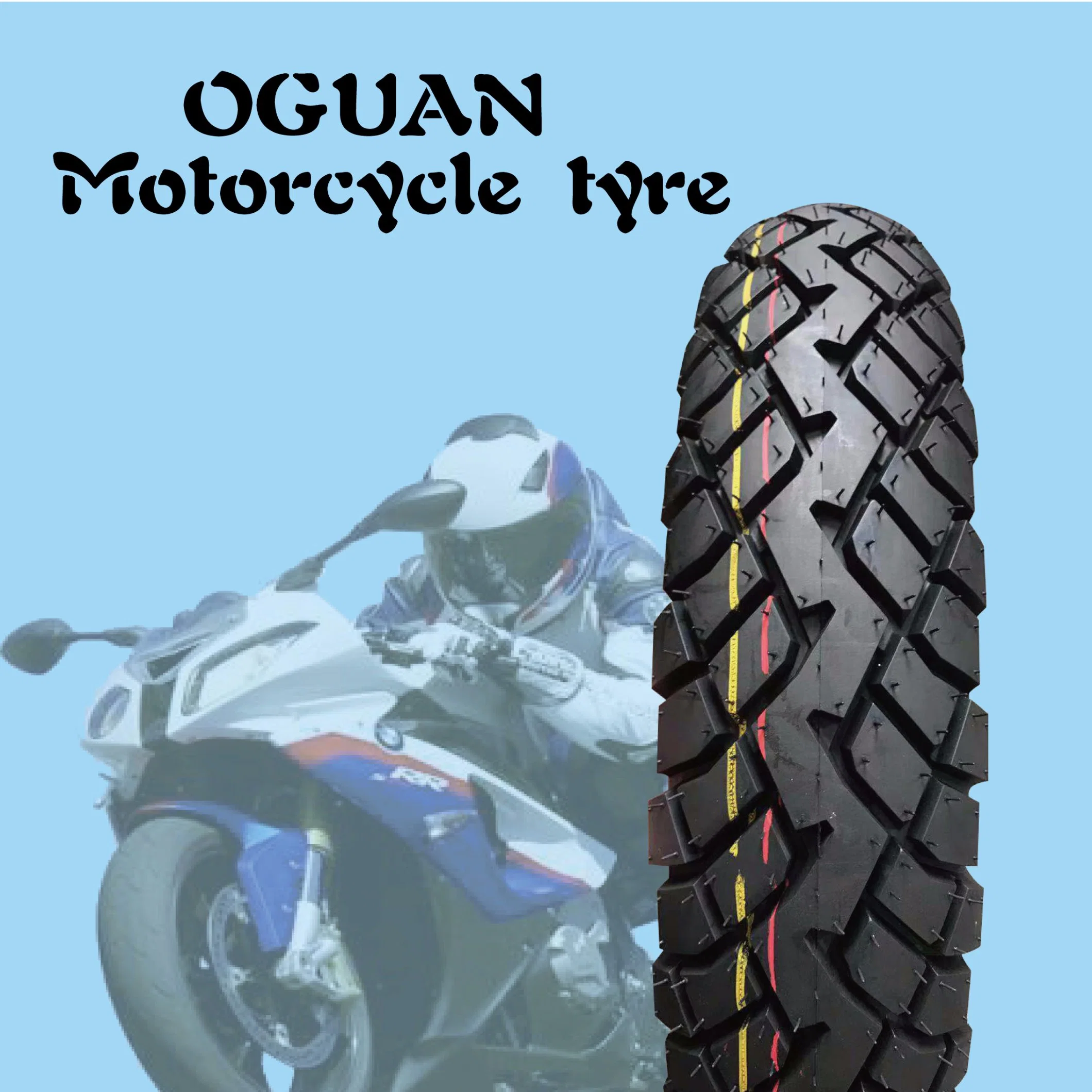 16 Inch OEM New 6pr Nylon Belt Bias Tire Natural Rubber Mixed Pattern Motorcycle Tricycle Low Pressure Tire (110/90-16)