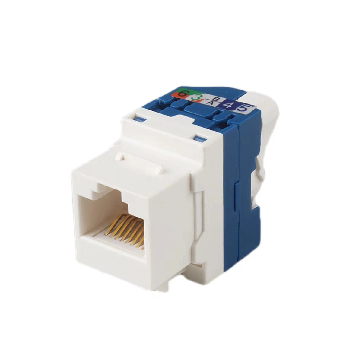 Nouveau tourner CAT6 Keystone jack RJ45 Adaptateur Connecteur Ethernet RJ45