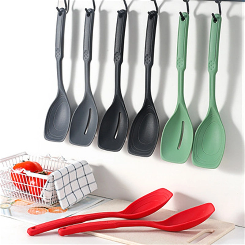 Wholesale Auxiliary Food Grade Silicone Spatula Soup Spoon Kitchenware BPA Free