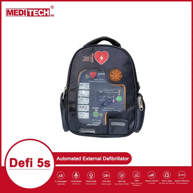 Meditech First Aid Automated External Defibrillator with Slectable Energy and Multi Language with CE