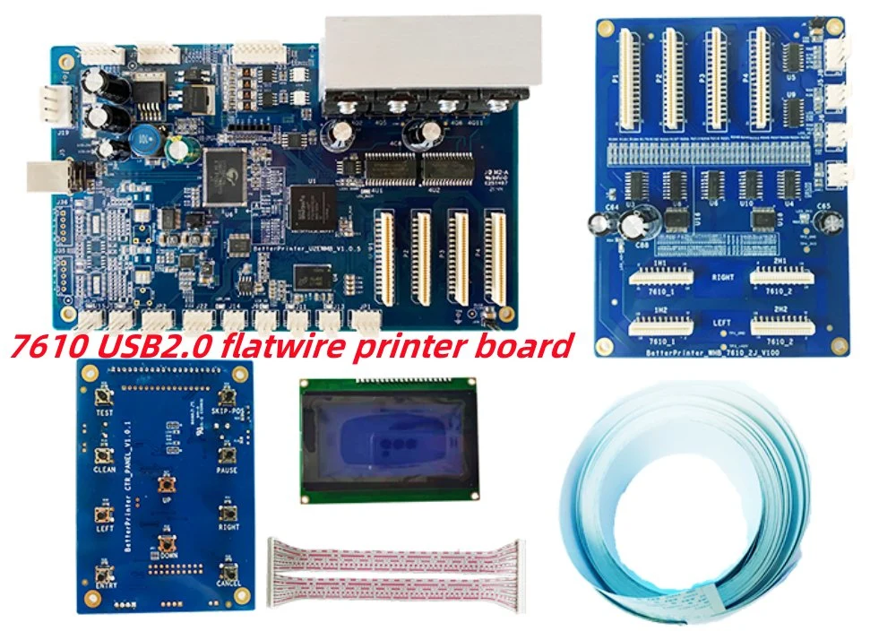 7610 Board Set Head Board Main Board Double Heads Kit Printer Parts for 7610 Solvent Inkjet Printing Machine