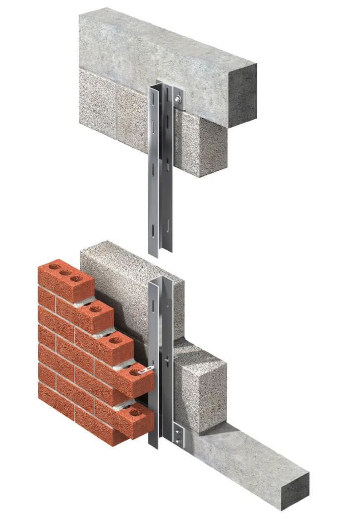 Gemauerte Stützpfosten