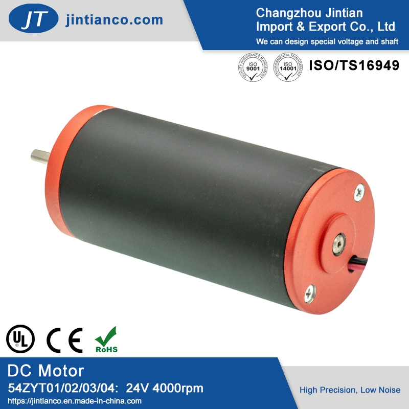 54mm 12V/24V Changzhou PMDC Elétrico do Motor de Proa para cabelos, massajador vibrador