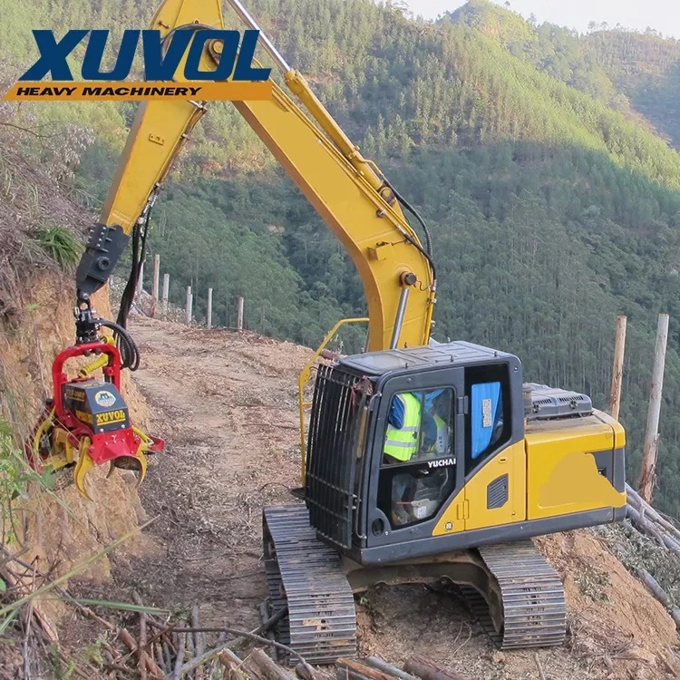 China Equipos de registro de nuevo bosque Xuvol Wyj360f con el segmento de la máquina de registro libre de corte CABEZAL DE COSECHA FORESTAL