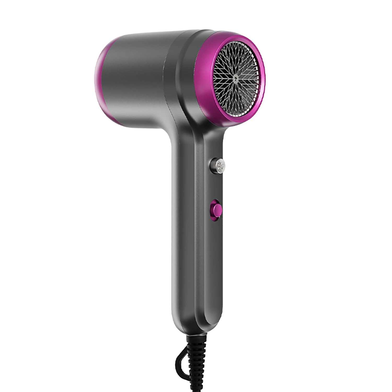 Sèche-cheveux avec diffuseur 1250W Équipement de coiffure professionnel Sèche-cheveux portable et accessoires pour femmes aux cheveux bouclés.