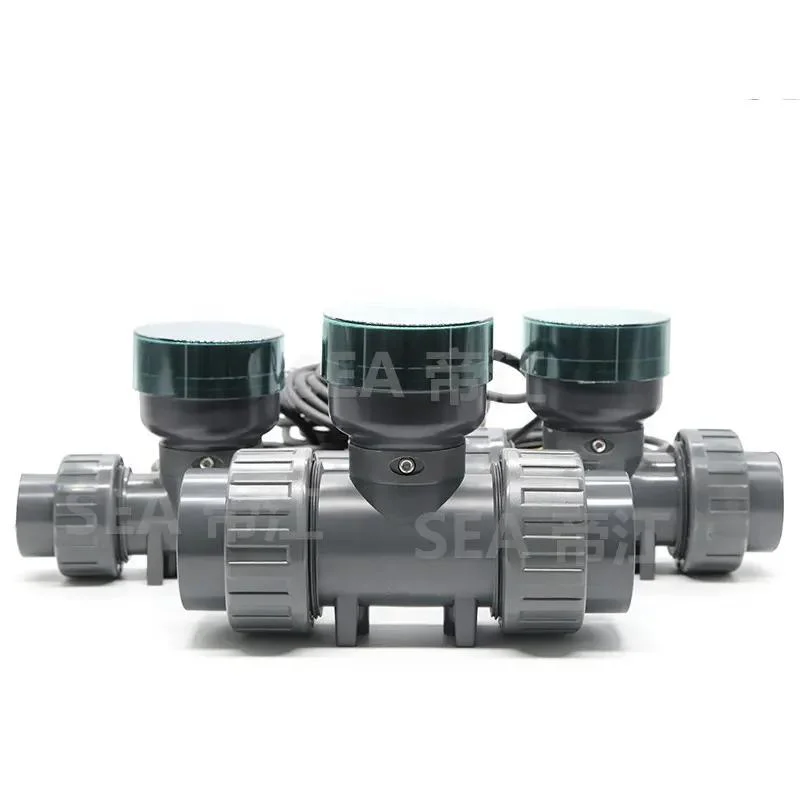 60-800L/Min Acid PVC Plastic Water Flow Meter with RS485_Mbus