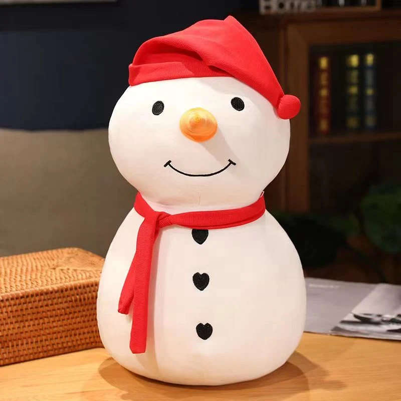 Muñeca de muñeco de nieve, muñeca de juguete de muñeco de muñeco de nieve de gran tamaño, adornos de decoración de Navidad, regalos para niños