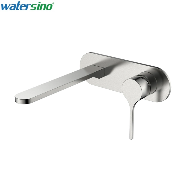 Gun Metal Brushed Bathroom Wall Mounted Hand Wash Basin Faucet