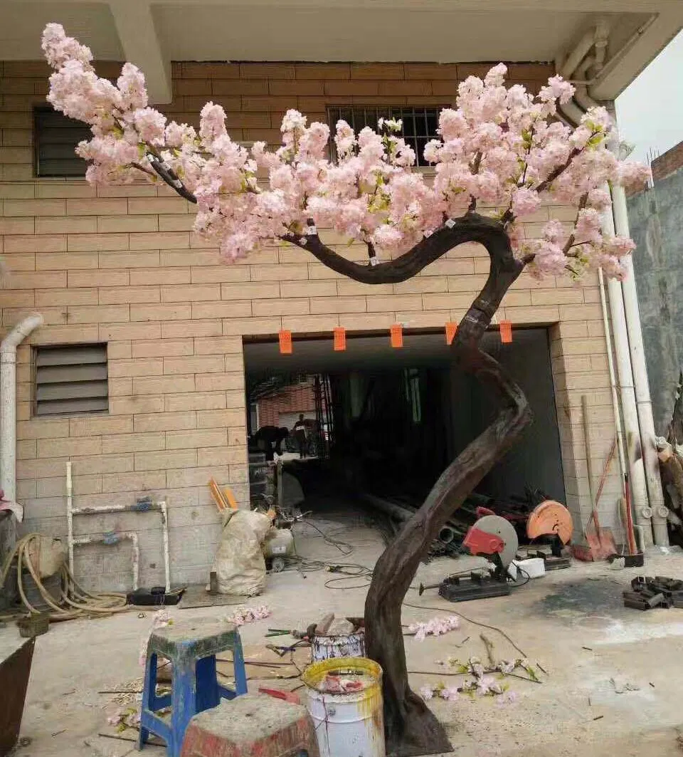 Interior japonés Sakura Artificial Arbol de cerezas Flor de Flor para Decoración de boda