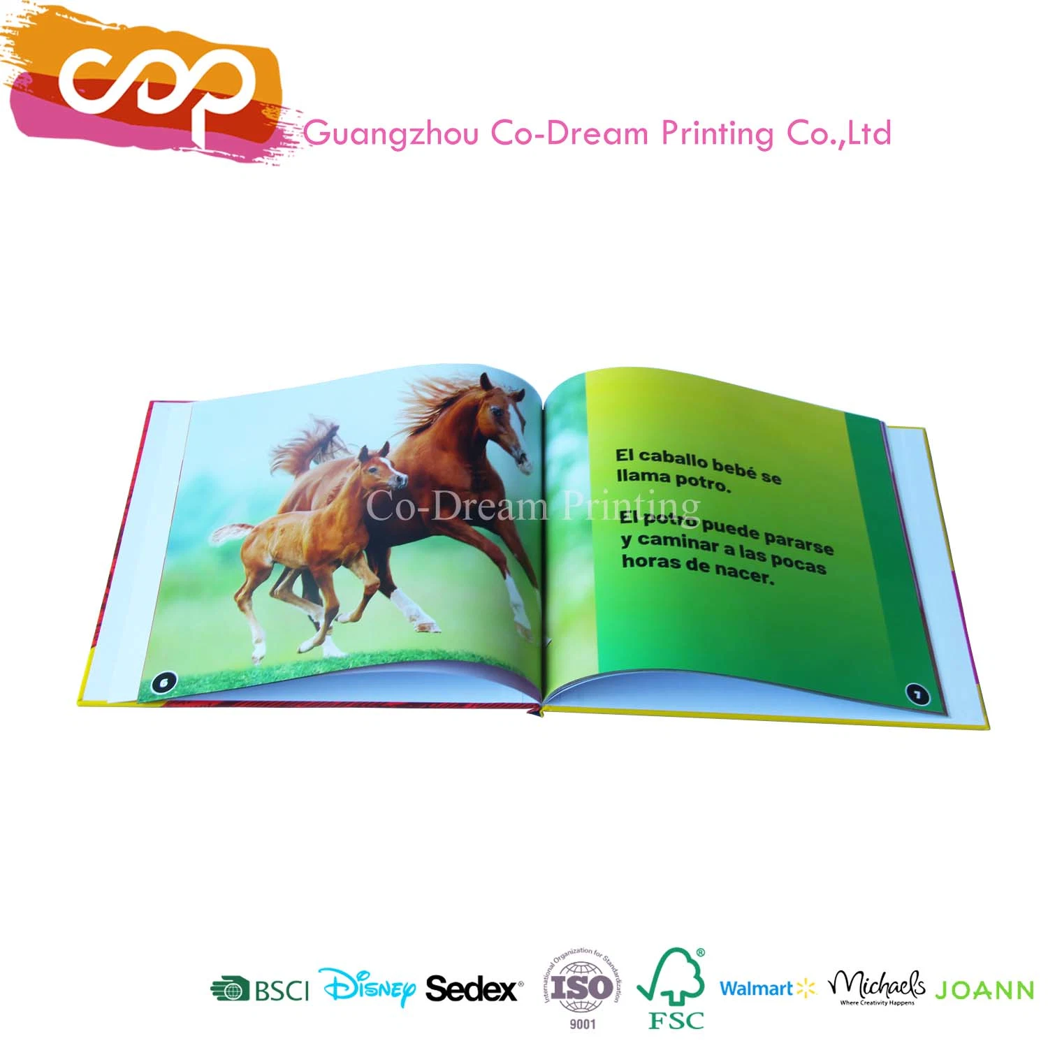 Customized Paper Printing Service for Animal Hardcover Book