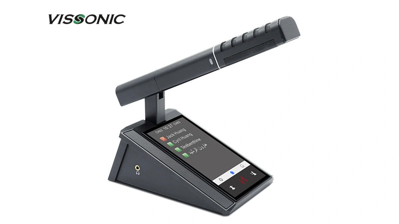 Vissonic Multimedia Digital Conference System with Touch Screen Wired Microphone Vis-DMD