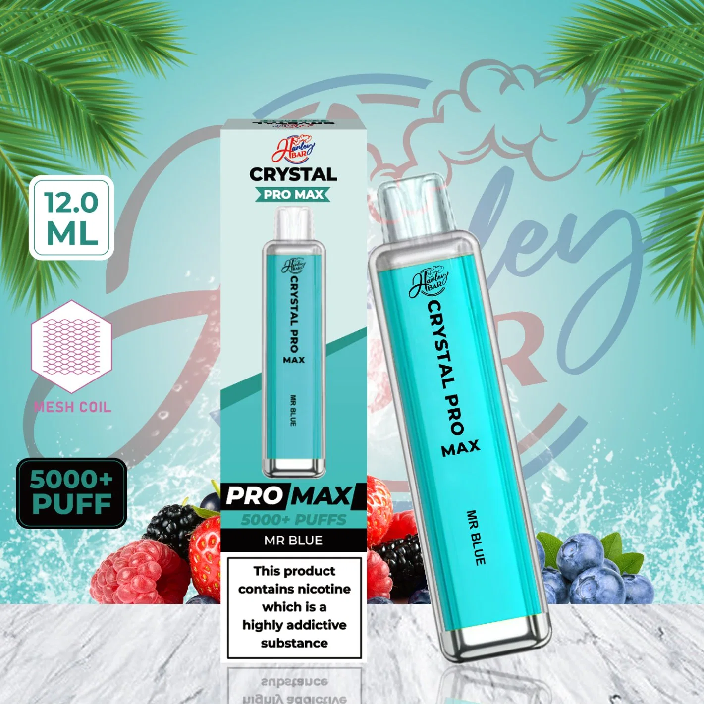 Crystal Harleybar mayorista PRO MAX I Vape Elf perdido 5000+ bocanadas E cigarrillo desechable María de la barra de cristal Vape E-cigarrillo Ske Crystal 4500