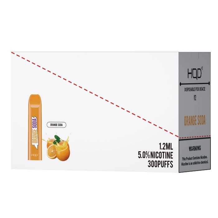 300 Puffs Light Diposable Device V2 con una maravillosa experiencia de vaporización En sabor de la Soda Naranja