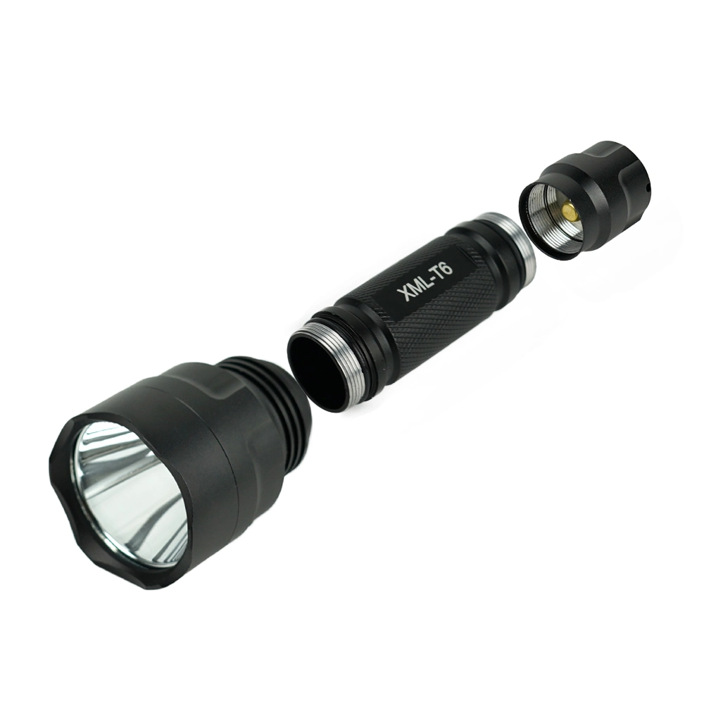 Green LED Aluminum Light Home Outdoor Camping Hunting Tactical Flashlight
