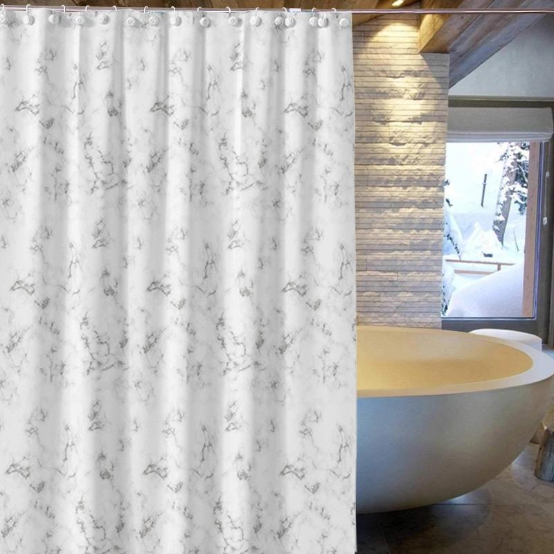 PEVA Printing Customized Waterproof Polyester Shower Curtain