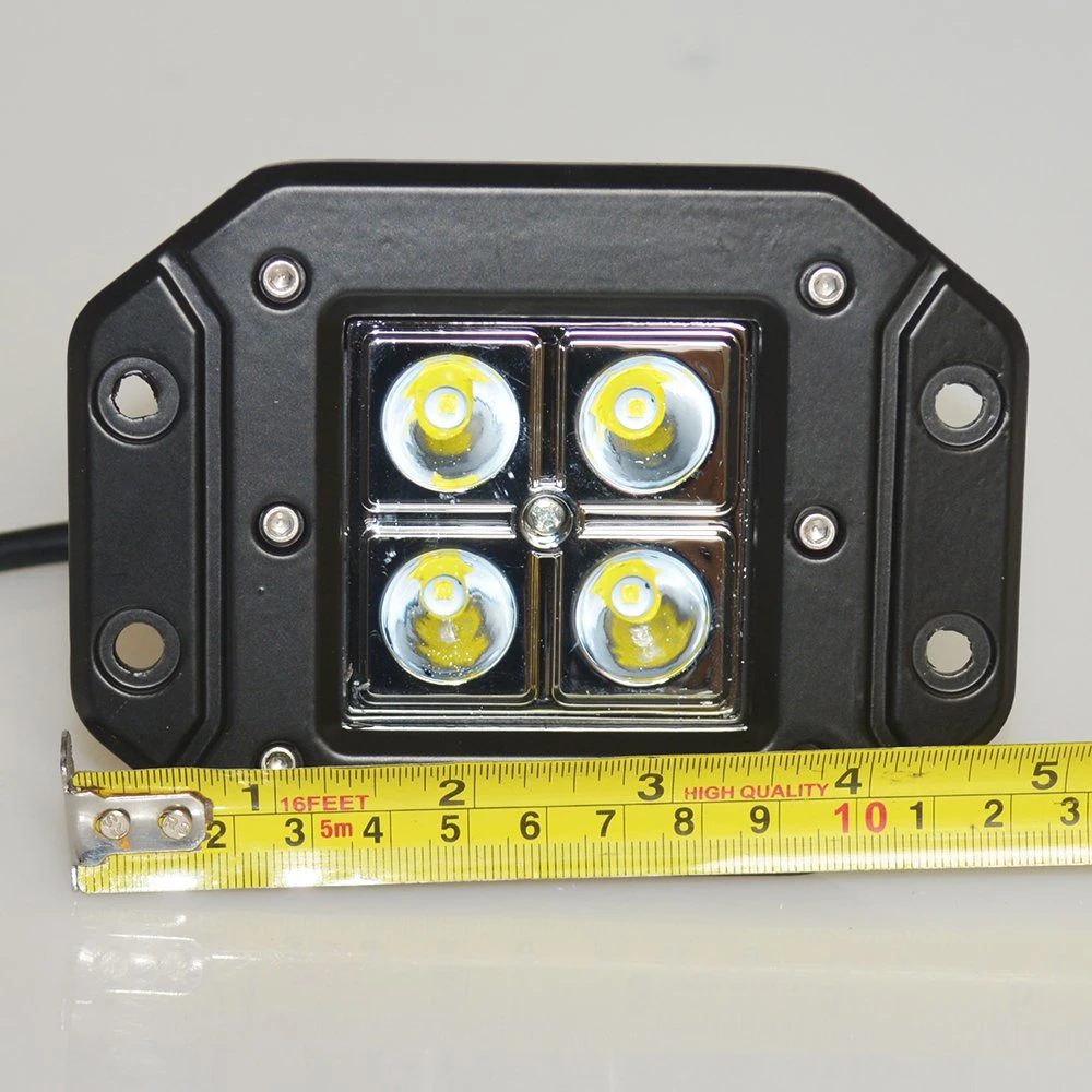 4 Inch 4LED Offroad Vehicle Truck Work Warning Fog Light LED Square Auto Working Light Spot Beam 4X4 Auxiliary Lighting Lamp