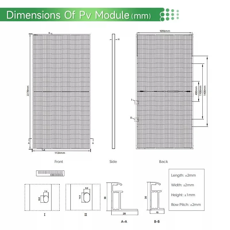 Tier1 China Hersteller Jinko Solar Panels 530W 535W 540W 545W 550W Mono-Facial Modul Beste Qualität