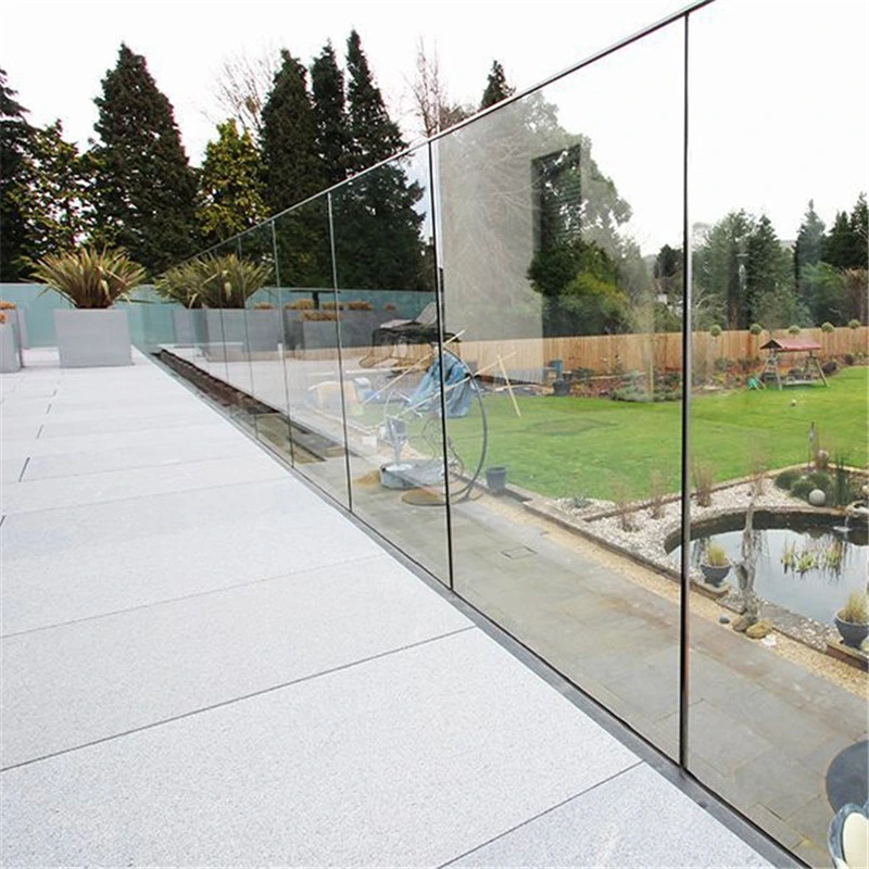 Factory Manufacture Handrail Frameless Glass Guardrail /Balcony Frameless Glass Railing /Pool Frameless Glass Fencing, Security Frameless Glass Fencing