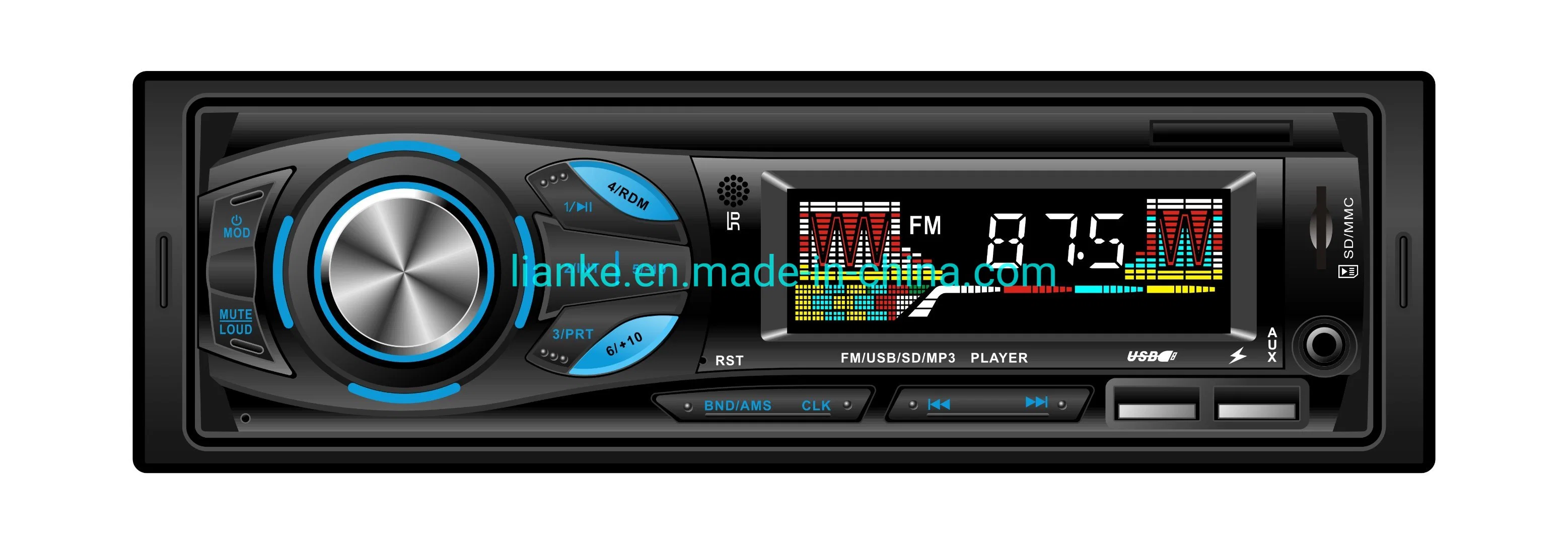 Carro MP3 Áudio Leitor multimédia com a FM/USB