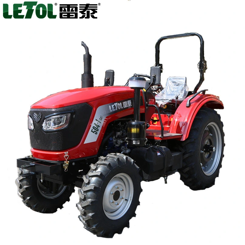 Tip Quality 50HP 4WD Wheel Agricultural Farm Tractor China Tractor with Supporting Various Farm Tools