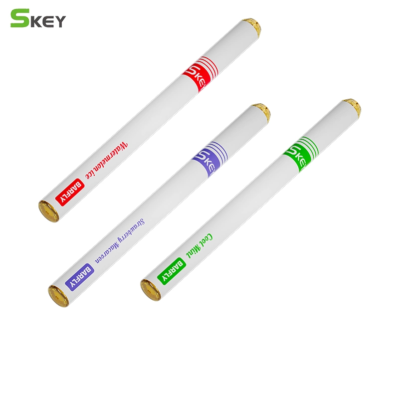 Commerce de gros Vape Slim Pen Vape 1.8ml jetables 600 bouffées Skey Barfly e-cigarette jetable