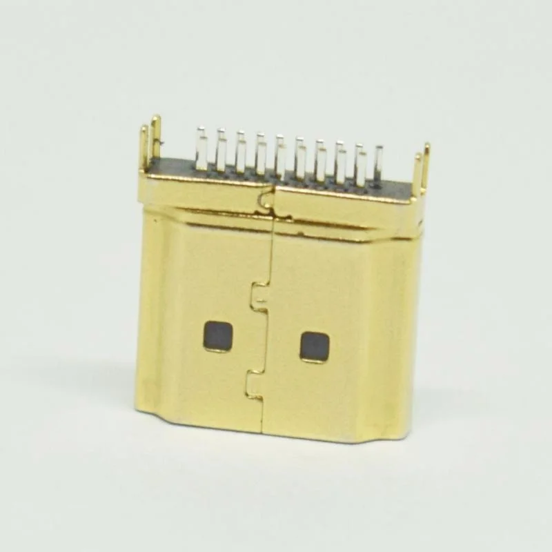 in Stock Male HDMI Connector 4K 8K Display Devices Micro Mini Male PCB Solder Board Type a Female Type C Male Used for Tvs Projectors Set-Top Boxes Laptop